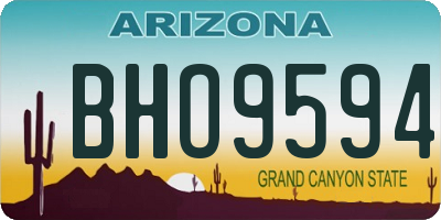 AZ license plate BHO9594