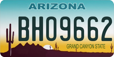 AZ license plate BHO9662