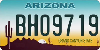 AZ license plate BHO9719