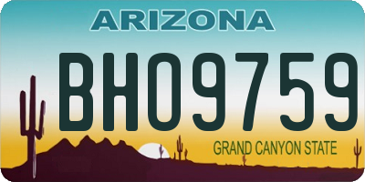 AZ license plate BHO9759