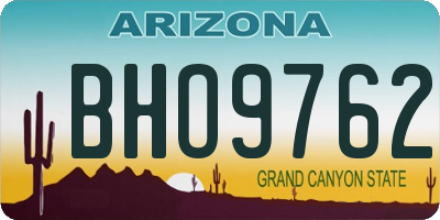 AZ license plate BHO9762