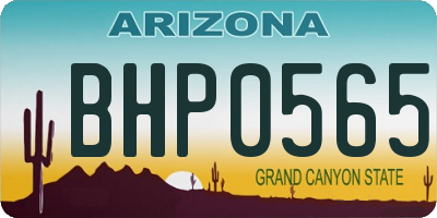 AZ license plate BHP0565