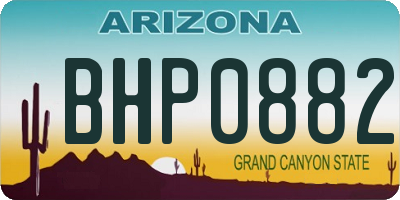AZ license plate BHP0882