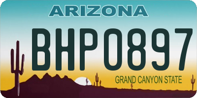 AZ license plate BHP0897