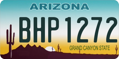 AZ license plate BHP1272