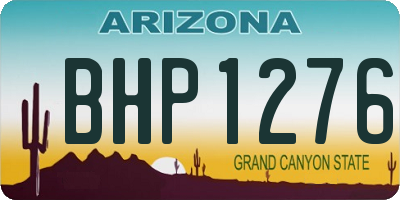 AZ license plate BHP1276