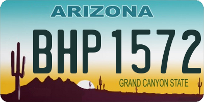 AZ license plate BHP1572