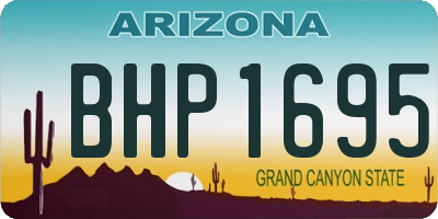 AZ license plate BHP1695