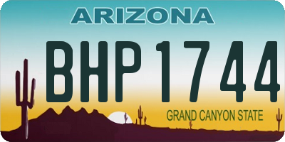 AZ license plate BHP1744