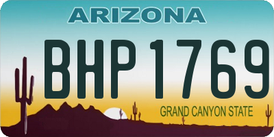 AZ license plate BHP1769