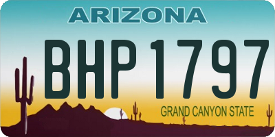 AZ license plate BHP1797