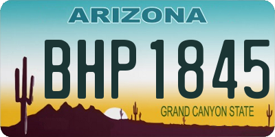 AZ license plate BHP1845