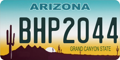 AZ license plate BHP2044