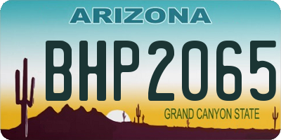 AZ license plate BHP2065