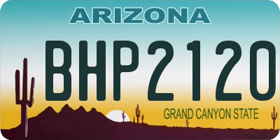 AZ license plate BHP2120