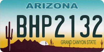 AZ license plate BHP2132