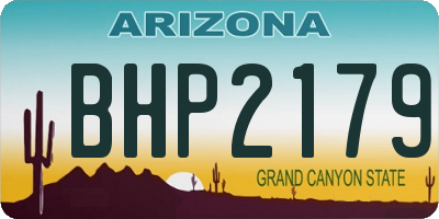 AZ license plate BHP2179