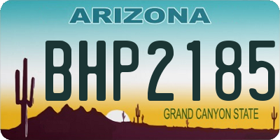 AZ license plate BHP2185