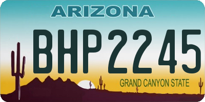 AZ license plate BHP2245