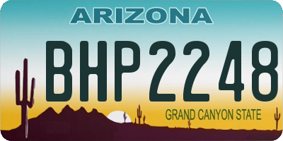 AZ license plate BHP2248