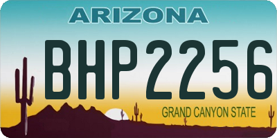 AZ license plate BHP2256