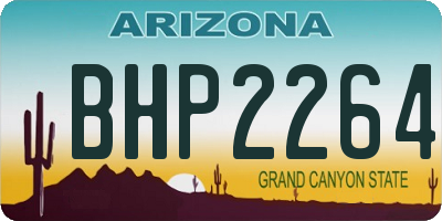 AZ license plate BHP2264