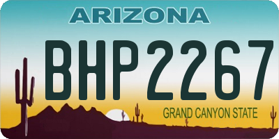 AZ license plate BHP2267