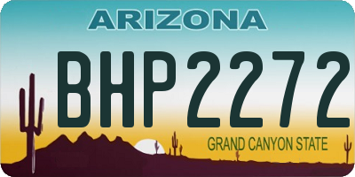 AZ license plate BHP2272