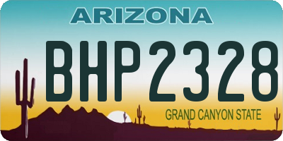 AZ license plate BHP2328
