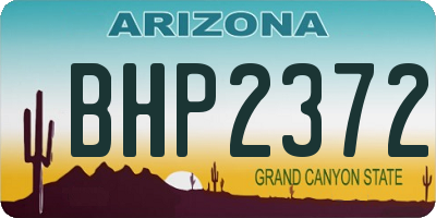 AZ license plate BHP2372