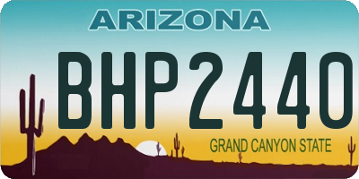 AZ license plate BHP2440