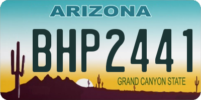 AZ license plate BHP2441