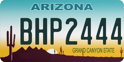 AZ license plate BHP2444