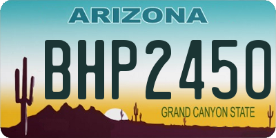 AZ license plate BHP2450