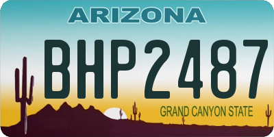 AZ license plate BHP2487
