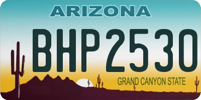 AZ license plate BHP2530