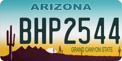 AZ license plate BHP2544