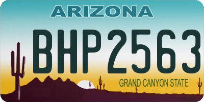 AZ license plate BHP2563