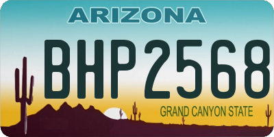 AZ license plate BHP2568
