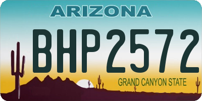 AZ license plate BHP2572