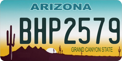 AZ license plate BHP2579