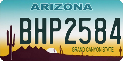 AZ license plate BHP2584