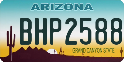 AZ license plate BHP2588