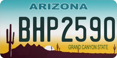 AZ license plate BHP2590