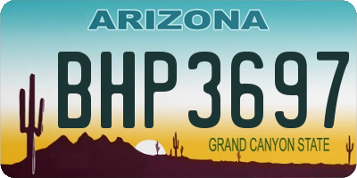 AZ license plate BHP3697