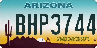 AZ license plate BHP3744