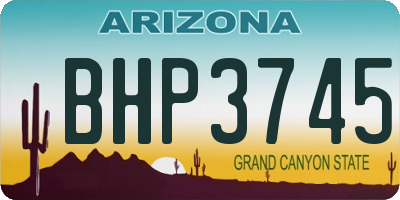 AZ license plate BHP3745
