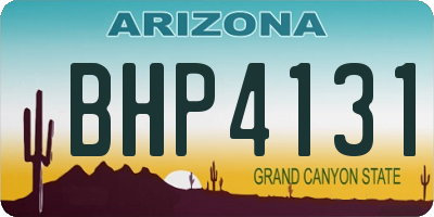 AZ license plate BHP4131