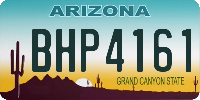AZ license plate BHP4161