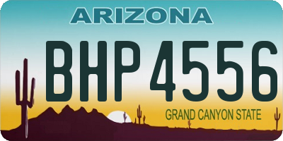 AZ license plate BHP4556
